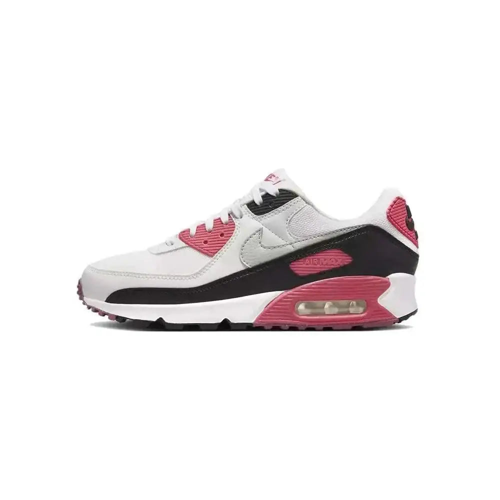 Nike air max 90 womens shoes in white aster pink with visible air cushioning unit in the heel size 5.5