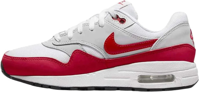 Nike Boys Air Max 1 (Big Kid) Neutral Grey/University Red/White/Black 4.5 Big Kid M - Royalessencelux
