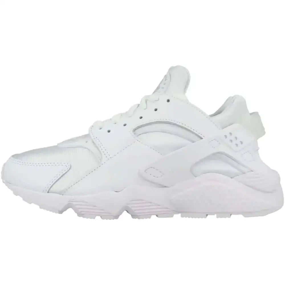 White nike mens competition running shoes huarache with breathable mesh upper for natural movement and performance