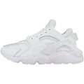 White Nike mens competition running shoes Huarache with breathable mesh upper for natural movement and comfort