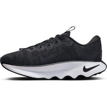 Black nike motiva womens walking shoes size 10.5 with white midsole and textured upper for comfortable walking