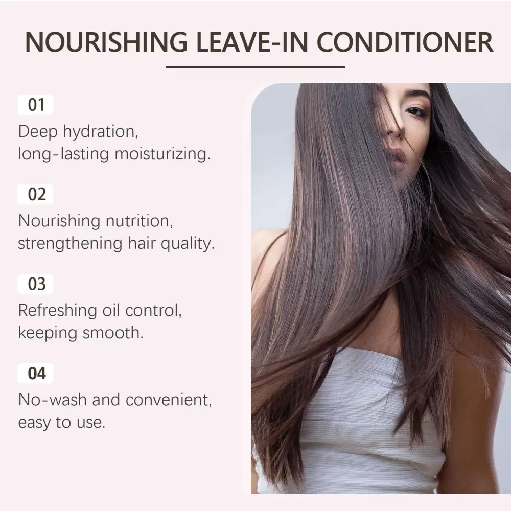 Hoegoa nourishing disposable hair care leave-in spray for deep hydration and long-lasting moisture in a sleek bottle