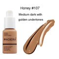 Phoera honey 107 oil control matte liquid foundation with golden undertones for luxury women’s fashion
