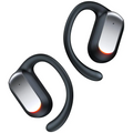 Black and silver tagry s64 open ear headphones with earhooks and glowing orange accents bluetooth earbuds offer