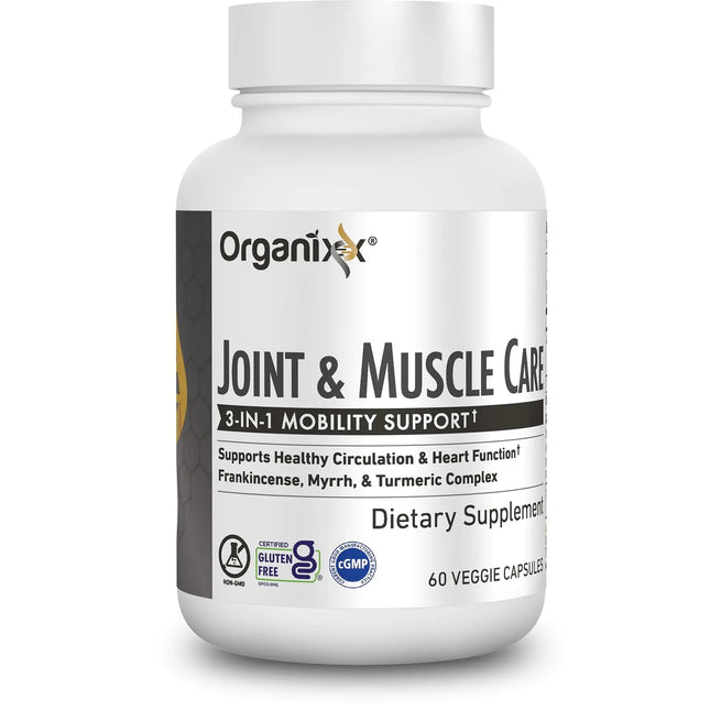 Organixx Joint & Muscle Care Organic Turmeric Supplement - 60 Capsules - Royalessencelux