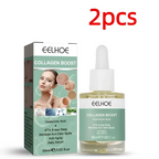 Eelhoe original protein anti aging collagen serum in clear glass bottle with white dropper cap and green label 30ml