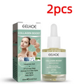Eelhoe original protein anti aging collagen serum in a clear glass bottle with white dropper and yellow liquid