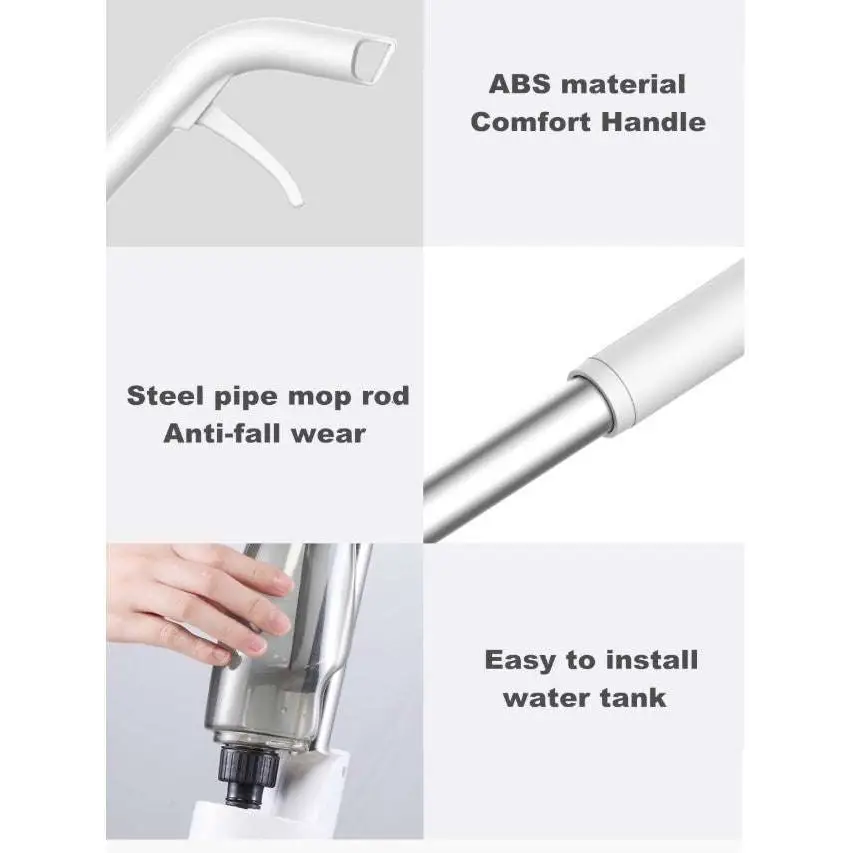 White abs plastic comfort handle with curved design and trigger for xiaomi deerma spray mop balayeuse mijia nettoyant