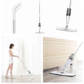 White and silver xiaomi deerma spray mop with a sleek modern design featuring a long handle and flat cleaning head balayeuse mijia nettoyant