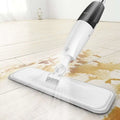White and black handheld xiaomi deerma spray mop with a rectangular cleaning head for balayeuse mijia nettoyant use