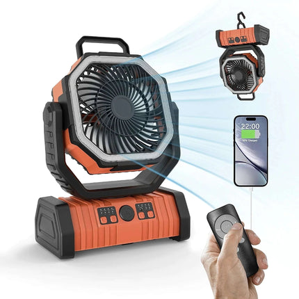 Outdoor Household Power Bank LED Light Camping Fan - Royalessencelux