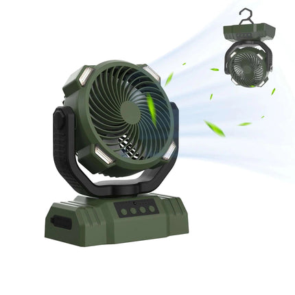 Outdoor Household Power Bank LED Light Camping Fan - Royalessencelux