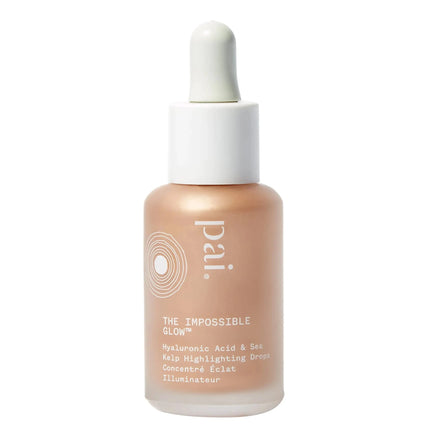 Pai Skincare - The Impossible Glow Organic Hyaluronic Acid + Sea Kelp Glow Drops | Natural Vegan Sensitive Skincare (Rose Gold 1 fl oz | 30 ml) - Royalessencelux