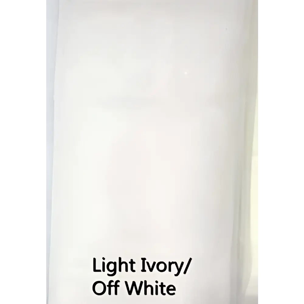 Light ivory fabric swatch of luxury wedding veil with delicate white pearl beaded accents for elegant bridal use