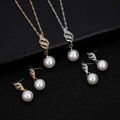 Elegant pearl rhinestone necklace set in rose gold and silver with wing-shaped clasps for united states ebay explosion models accessories