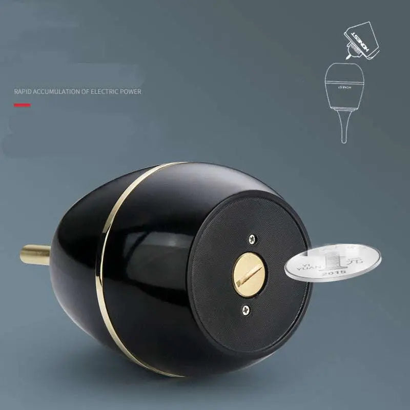 Black honest brand personalized metal creative oil-electric hybrid lighter with gold wick and metallic base oil burner