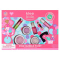 Pink bubble fairy deluxe kids makeup kit by klee naturals with natural mineral eyeshadows and pink nail polish