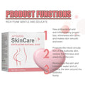 Pink heart-shaped exfoliating natural bath soap in jaysuing skincare box removes acne and rejuvenates skin