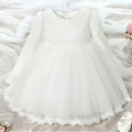 Pink lace princess dress girls long sleeve with white lace and tulle ideal for dress girls summer occasions