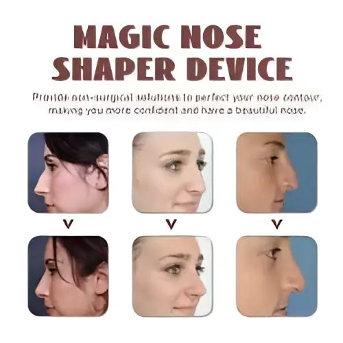 Pink magic nose shaping device with sleek design for correction nose contour and nose bridge enhancement