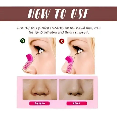 Pink plastic nose shaping device with white silicone inserts for correction nose contour and nose bridge enhancement