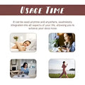 Promotional graphic for pink nose shaping device showing usage time for correction nose contour and nose bridge enhancement