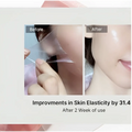 A translucent pink nouelv collagen facial peel mask being gently removed, a good rejuvenating product for nighttime skin care