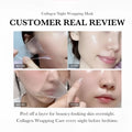 Transparent collagen night wrapping mask from pink nouelv collagen good rejuvenating product for nighttime skin care