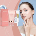 Pink nouelv collagen night wrapping mask in a translucent tube with rose gold accents for nighttime skin care and good rejuvenating product