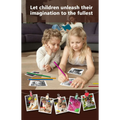 A set of colorful clip-style photo holders with decorative clips for pink rabbit polaroid children’s cartoon camera use