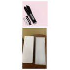 Black hair styling tool with sleek ergonomic design and silver accent panel for pink wireless automatic curler usb lcd screen