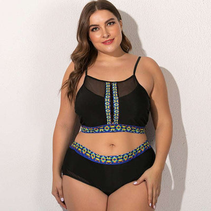 Plus fat plus size female swimsuit - Royalessencelux