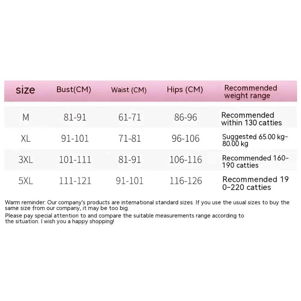 Size chart for plus size mesh lingerie set with garter belts showing measurements in centimeters and weight ranges