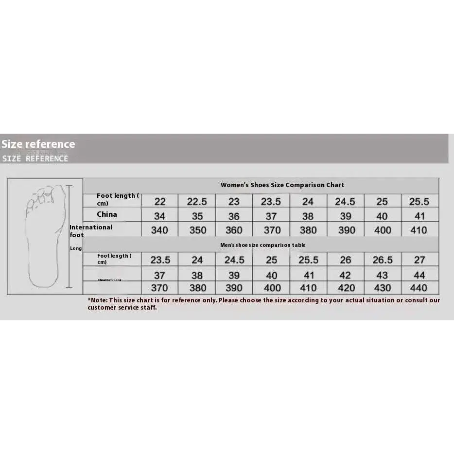Womens shoe size comparison chart with foot length in cm for china and international sizing for pointed men’s slip woven leather shoes