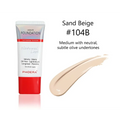 Porcelain 101 matte silky tube liquid foundation in sand beige 104b with iridescent silver matte finish tube liquid foundation