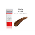 Porcelain 101 matte silky tube liquid foundation in a white and red tube with an iridescent silver cap and velvety matte finish