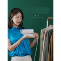 White aux-ys3018 portable handheld hanging ironing machine with folding handle and transparent water tank