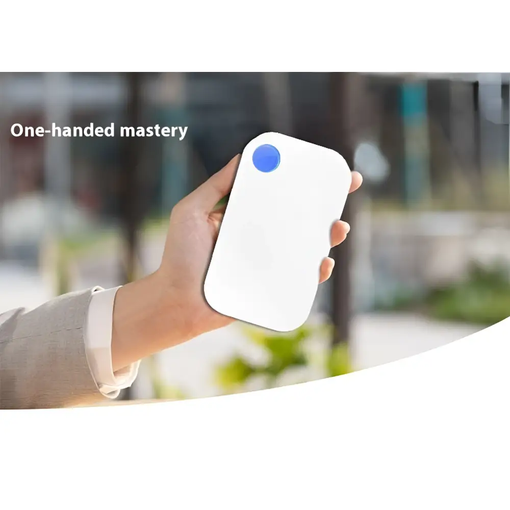 Portable household anion purifier with blue circular light for pet odor removal and low power consumption