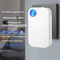 Portable household anion purifier with blue circular light for pet odor removal and low power consumption