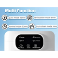 Portable white mini underwear washing machine with sleek rounded control panel and illuminated efficient mini underwear modes