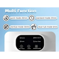 Portable white mini underwear washing machine with black control panel and labeled buttons for efficient mini underwear cleaning