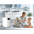 Portable white mini underwear washing machine with a cylindrical design and digital control panel for efficient mini underwear washing