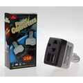 Black and silver car transformer power supply with usb ports for mobile device charging and efficient power delivery