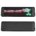 Programmable car led full color display panel with red to green gradient led matrix in black rectangular sign