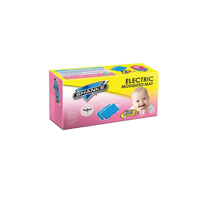 Shanke electric mosquito mat in pink and yellow box with blue device for kids projection mosquito repellent night light lantern