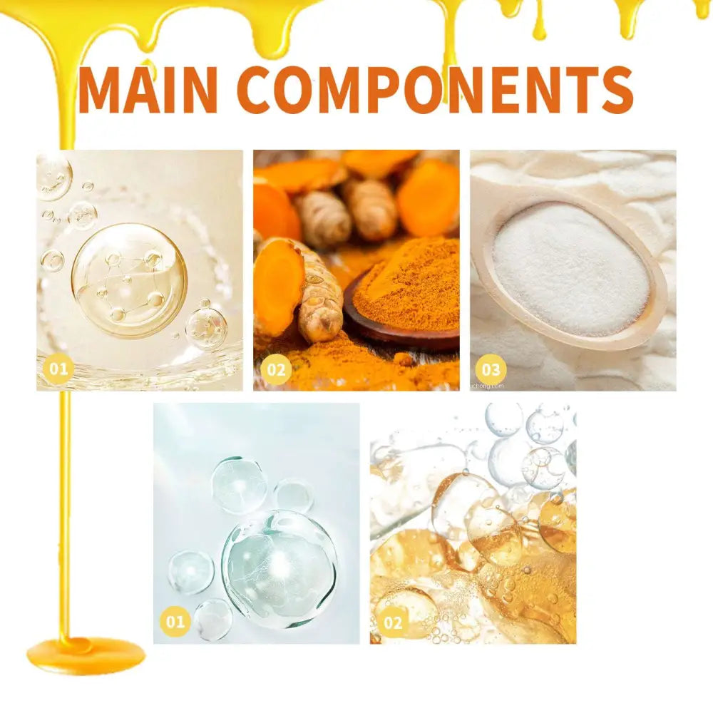 Golden honey dripping from spout as component 01 in south moon propolis joint care gel for muscle pain relief