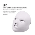 White led color light mask facial beauty device with seven photonics wavelengths for fine lines in purple led mask design