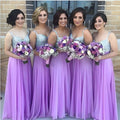 Purple sequin chiffon bridesmaid dress long with sequined top and flowing chiffon skirt ideal as bff bridal gown