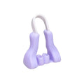 Purple silicone nose reshaping clip with white plastic arch u-shaped silicone nose beauty device for nose reshaping