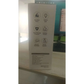 White cardboard box for rain cloud humidifier aroma diffuser featuring fire arming icons and colorful light effects
